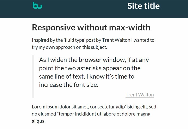 responsive without max width