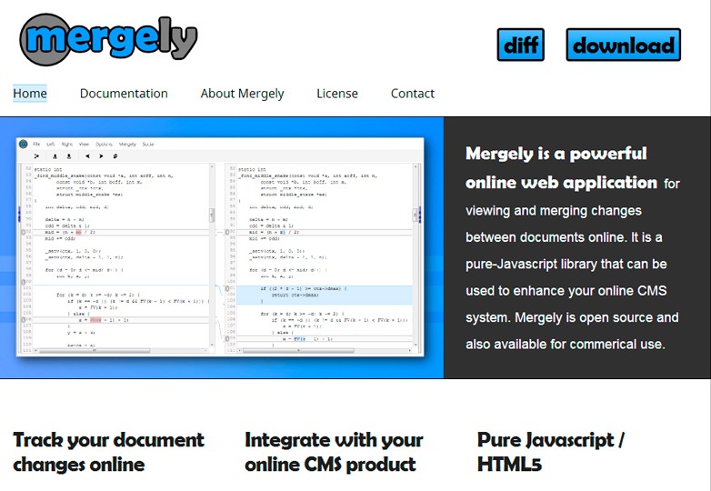 Mergely Tracking Tool