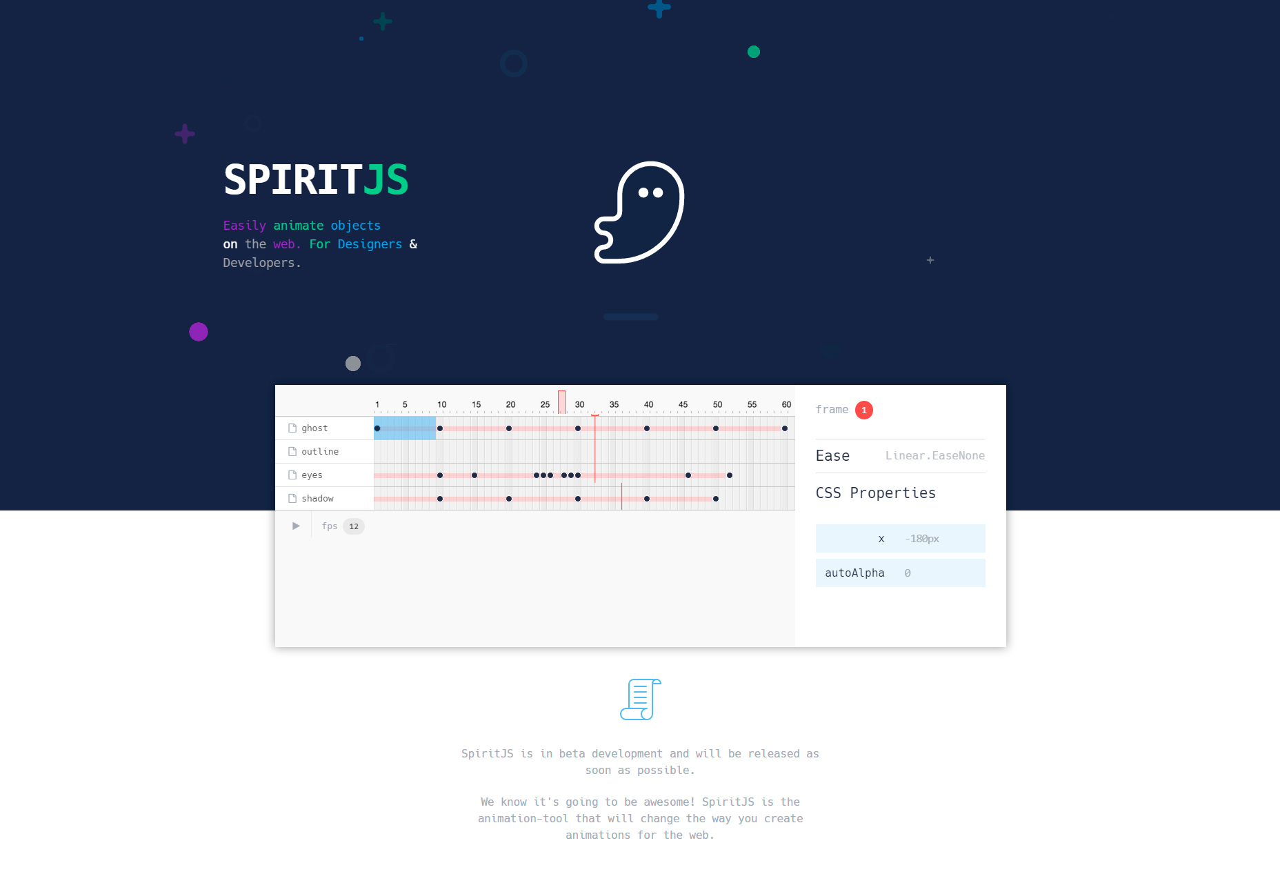 SpiritJS: Animación fácil de objetos web