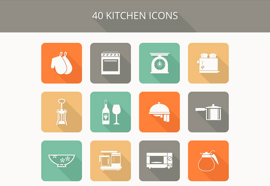 Obsequio: conjunto de iconos de cocina