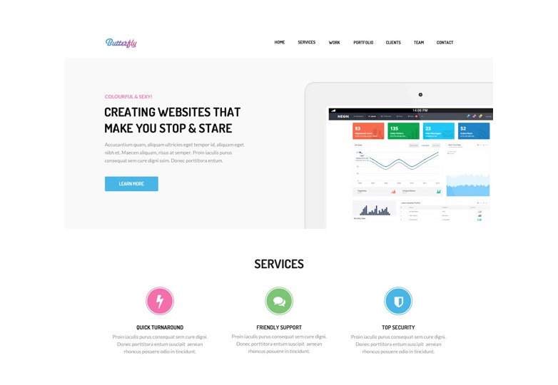 butterfly-free-bootstrap-theme-graphicburger