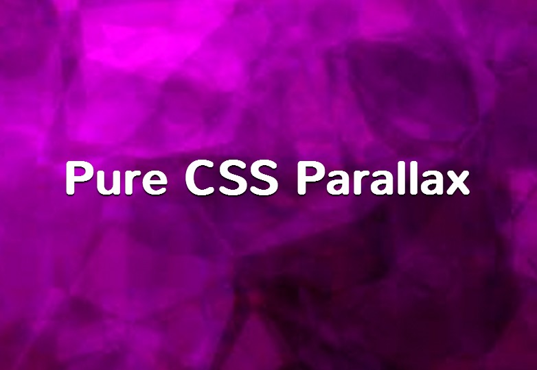 pure CSS parallax