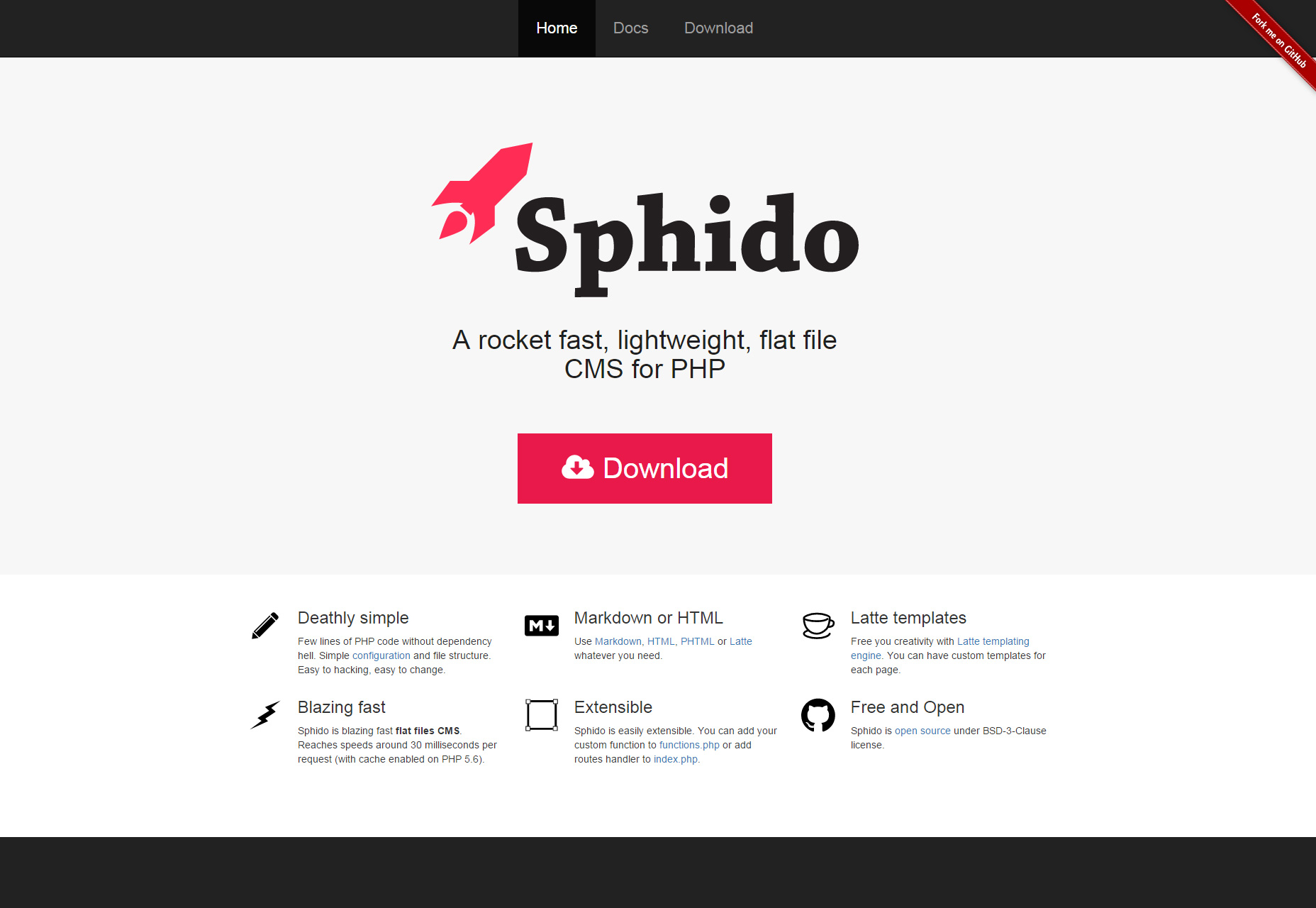 Sphido: un archivo plano liviano PHP CMS