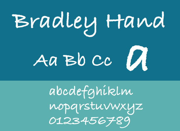ITC Bradley Hand Font