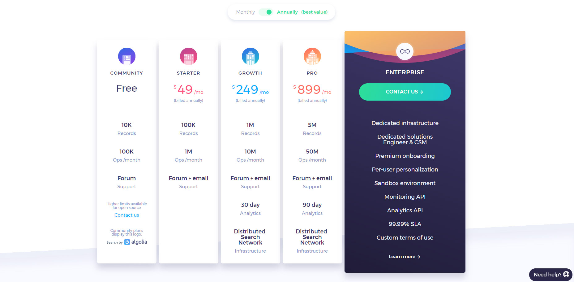01-algolia-search-saas-pricing-table