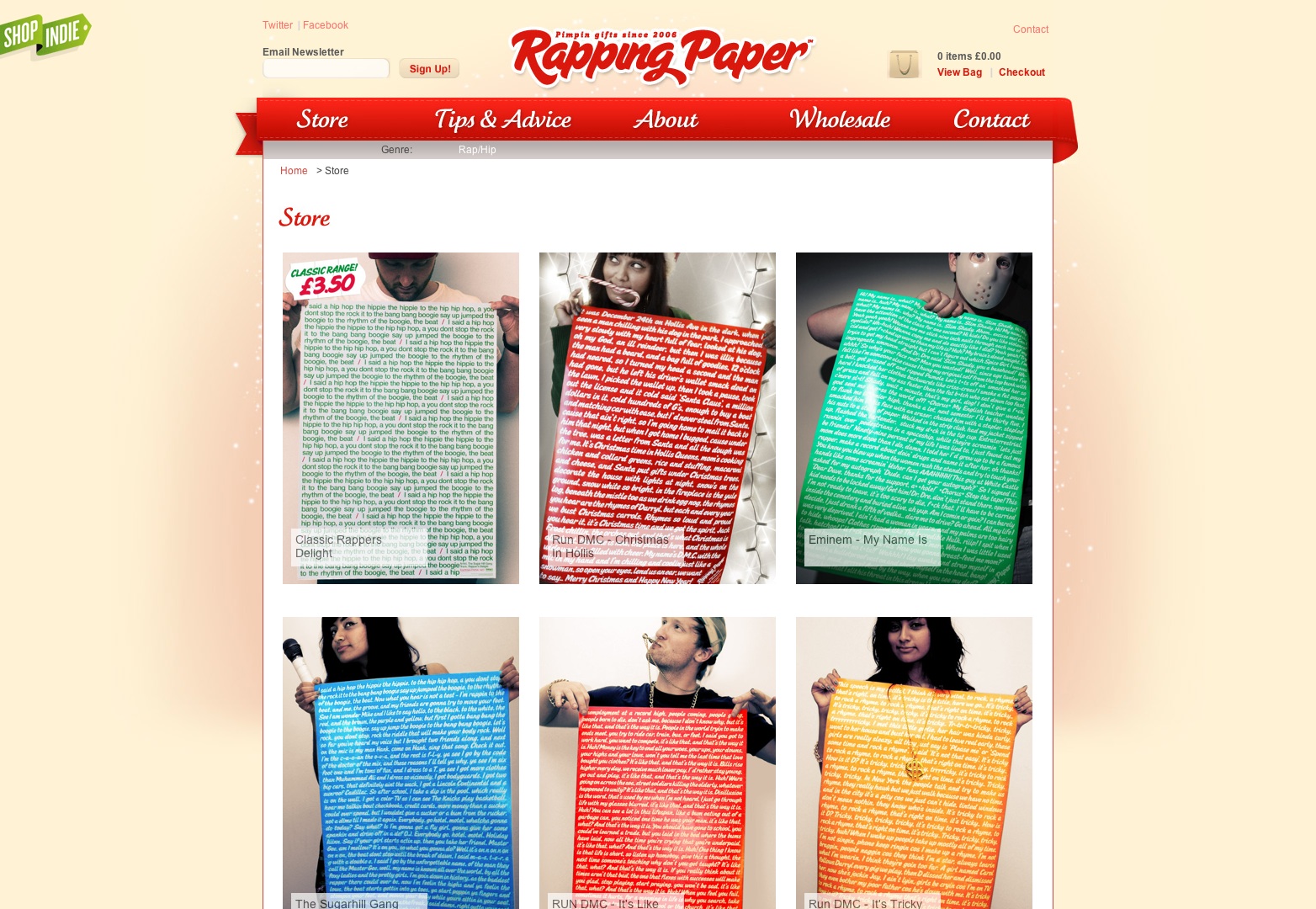 Rapping Paper - Home