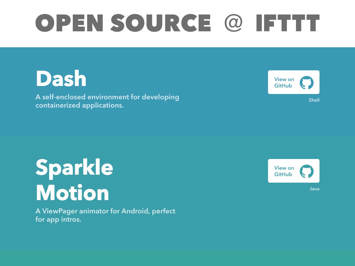 Código abierto @ IFTTT