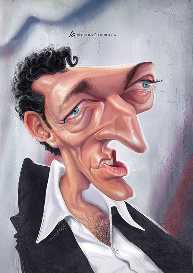 Famous and Funny Caricatures eftir Anthony Geoffroy