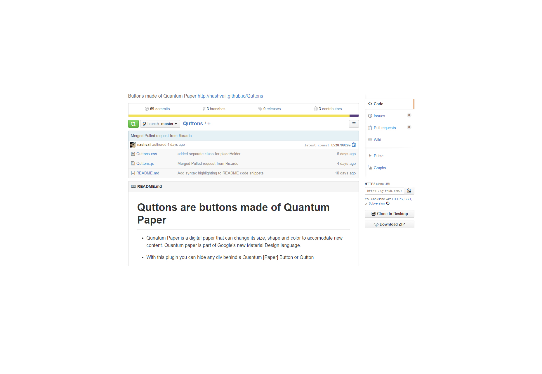 Quttons: Gładkie przekształcenia przycisków JQuery