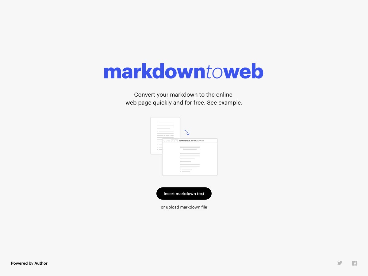 markdown na web