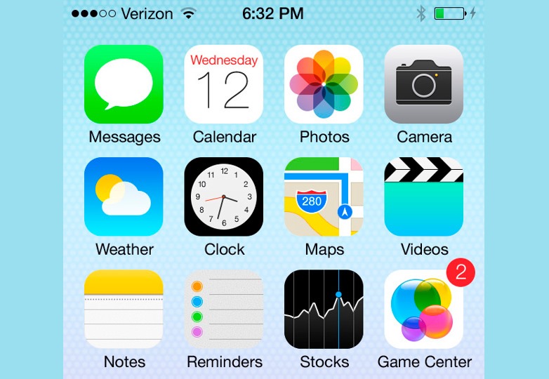 iOS7 home screen 