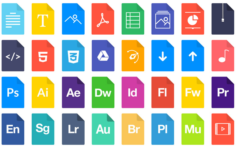 File types icons