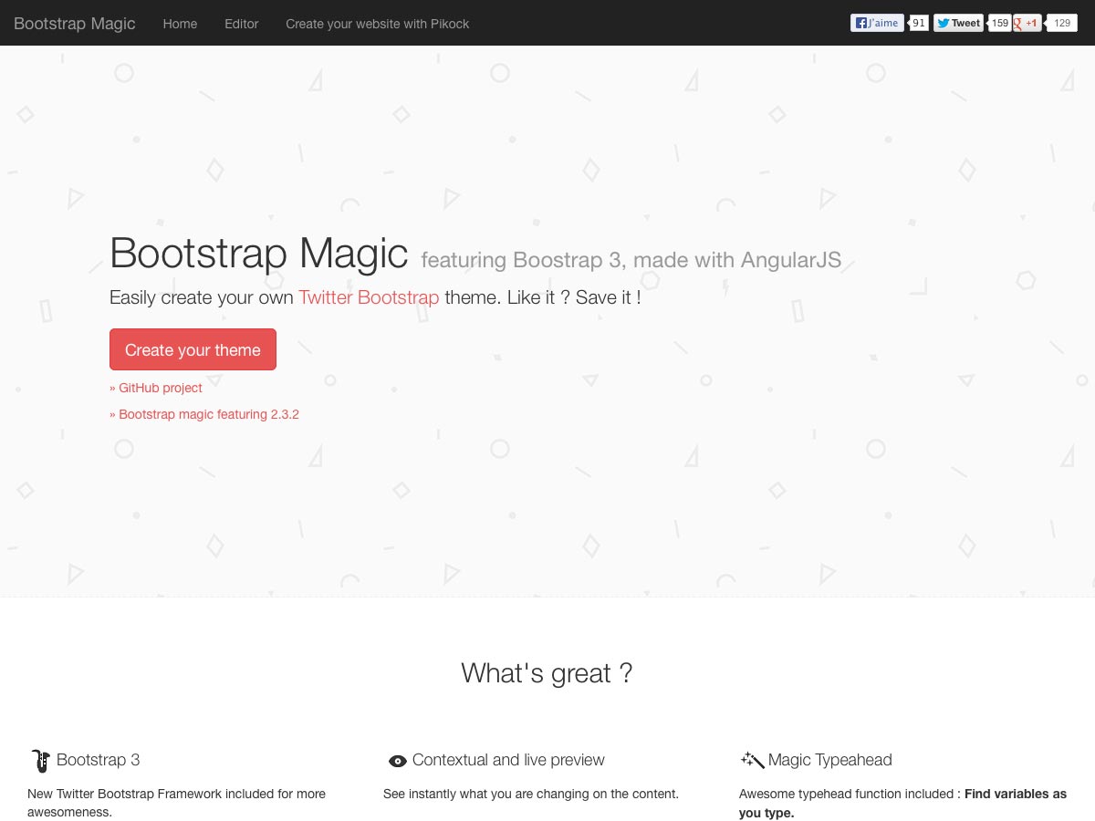 bootstrap magie
