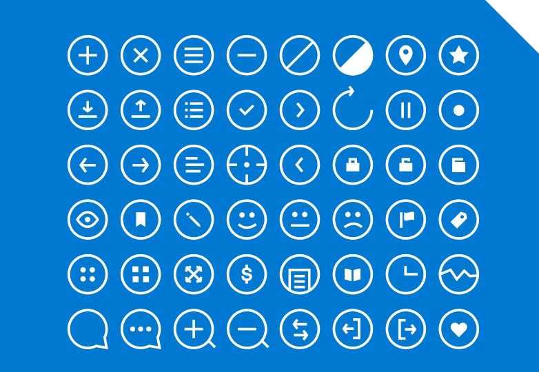 rounded icons