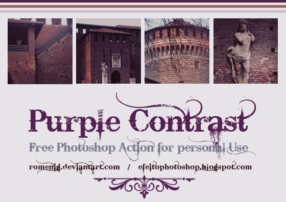 contraste púrpura