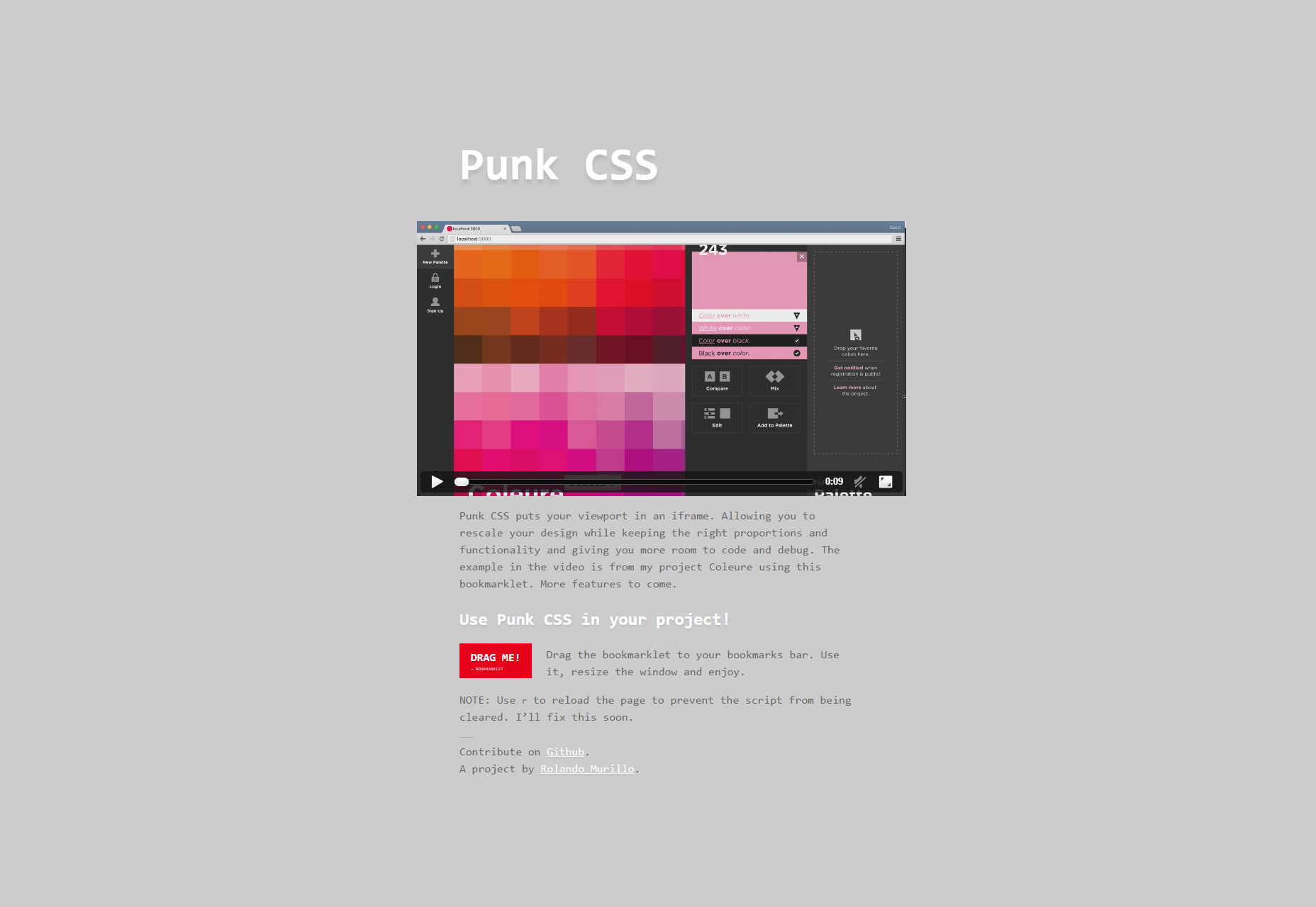 Punk CSS: Skalerbar Responsive CSS Editor