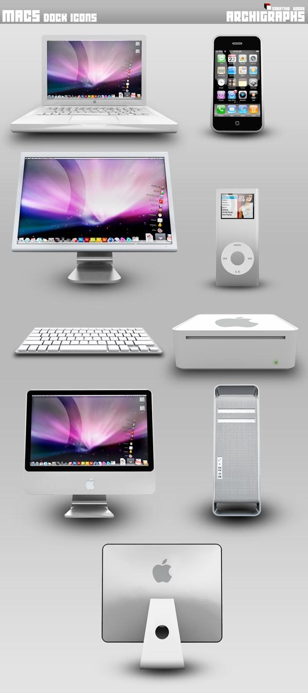 Macs Dock-ikoner