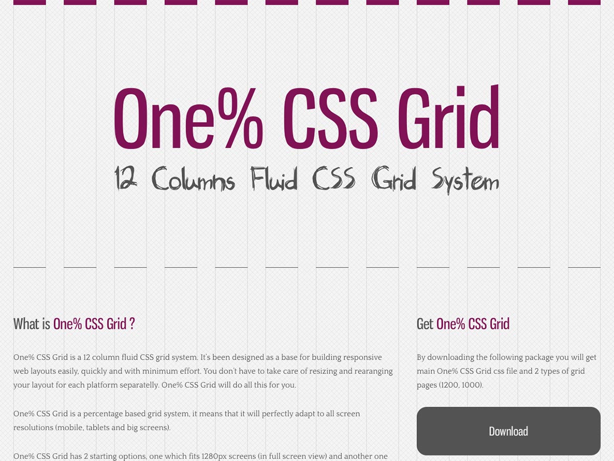 ein Prozent CSS-Raster