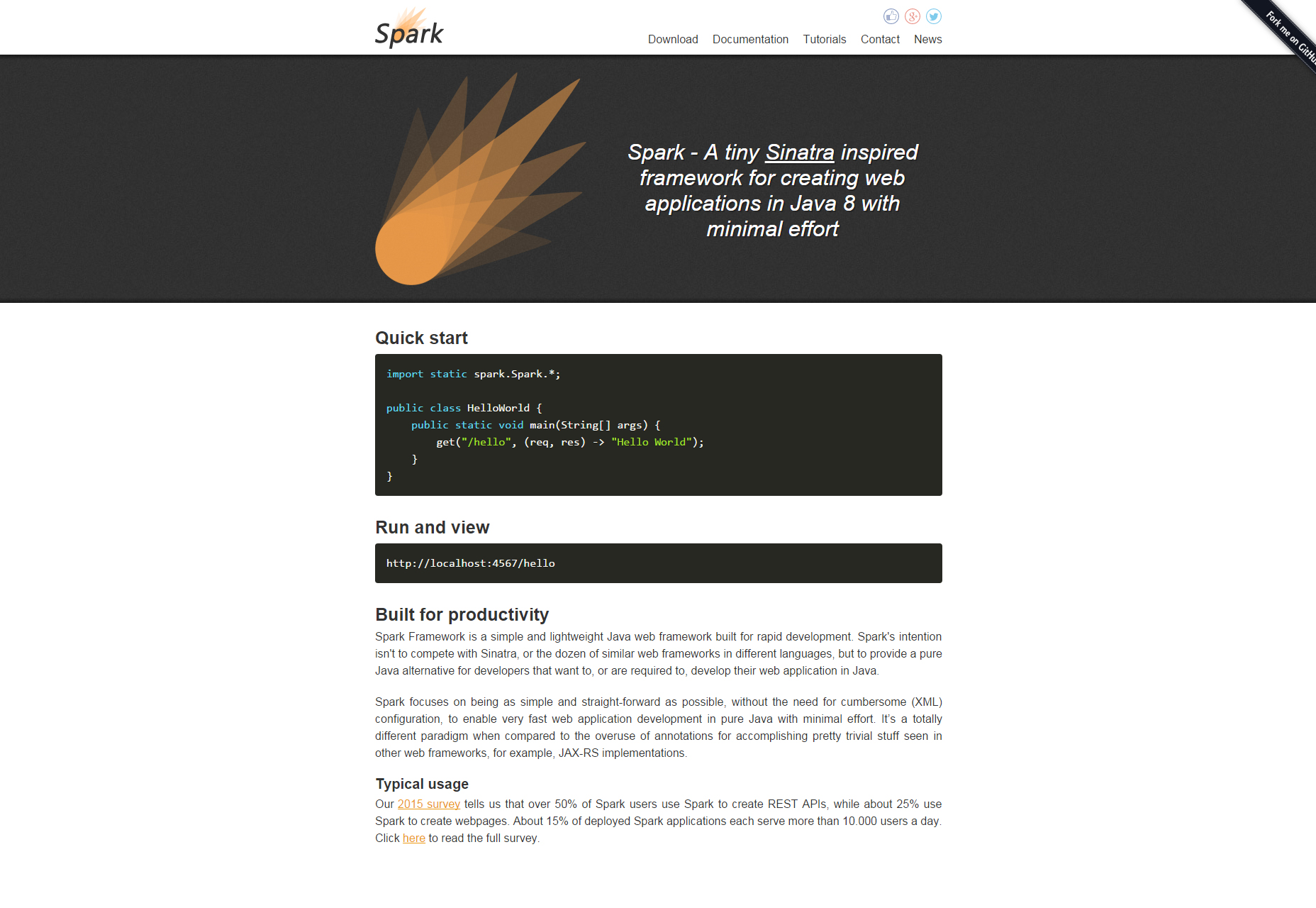 Spark Framework: Tiny Java Web Framework