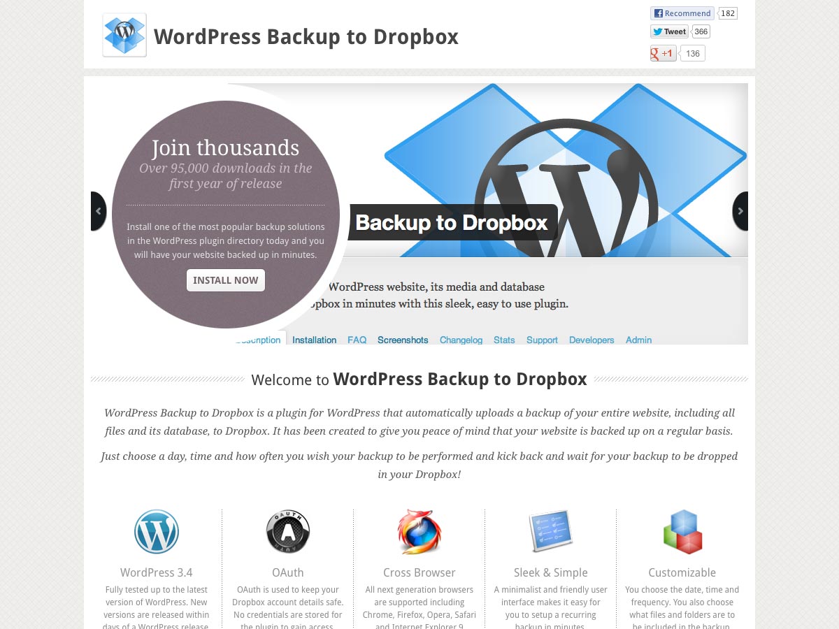 Copia de seguridad de wordpress a dropbox