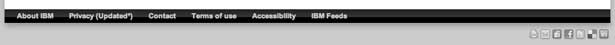 IBM'in varsayılan altbilgisinin ekran görüntüsü