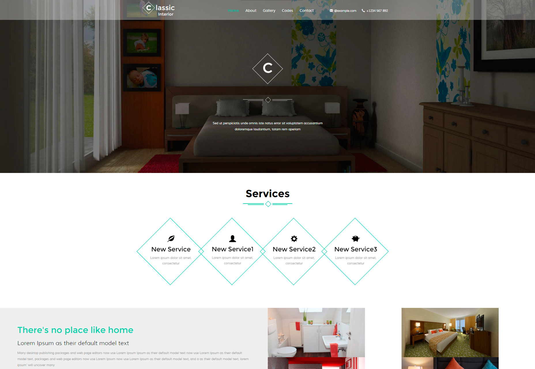 Klassisk interiør: Modern Interior Design Site Bootstrap Template