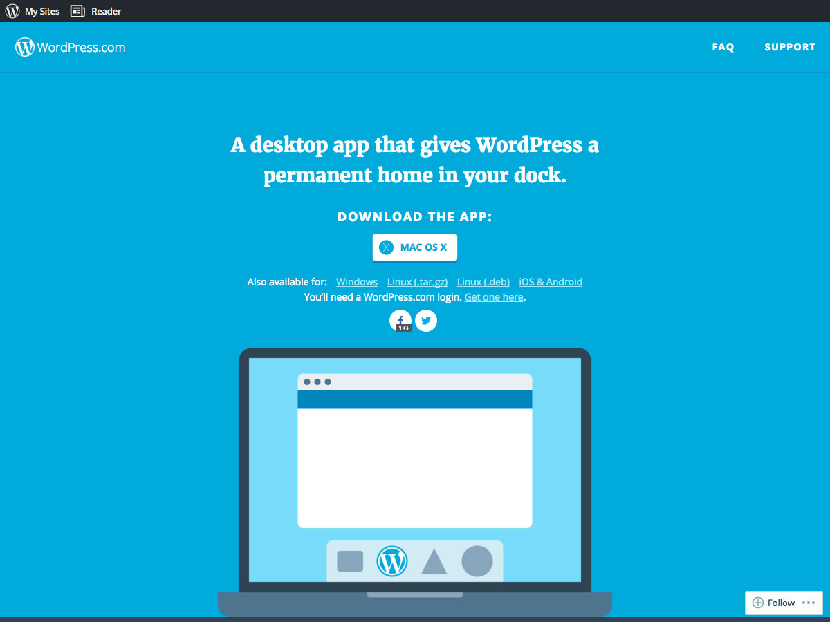 wordpress-työpöytä