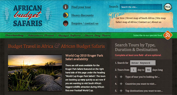 Αφρικανικός προϋπολογισμός Safaris