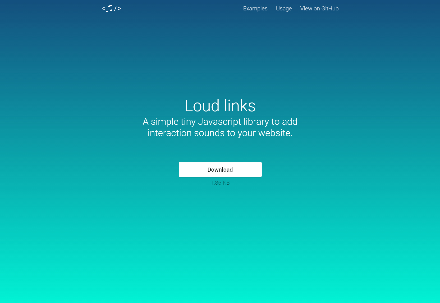 Loud Links: Biblioteka interakcji Sounds JavaScript