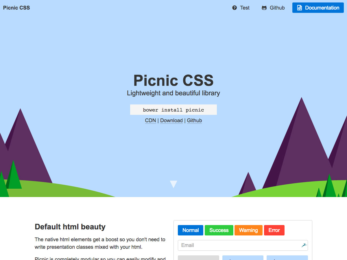 Piknik CSS