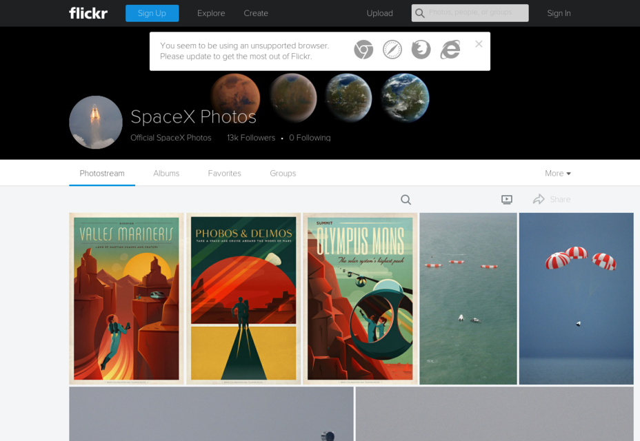 SpaceX Curated CC0 Space Photos