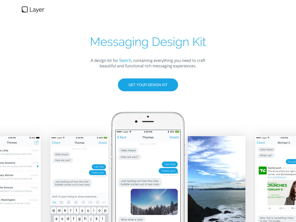 kit de design de mensagens