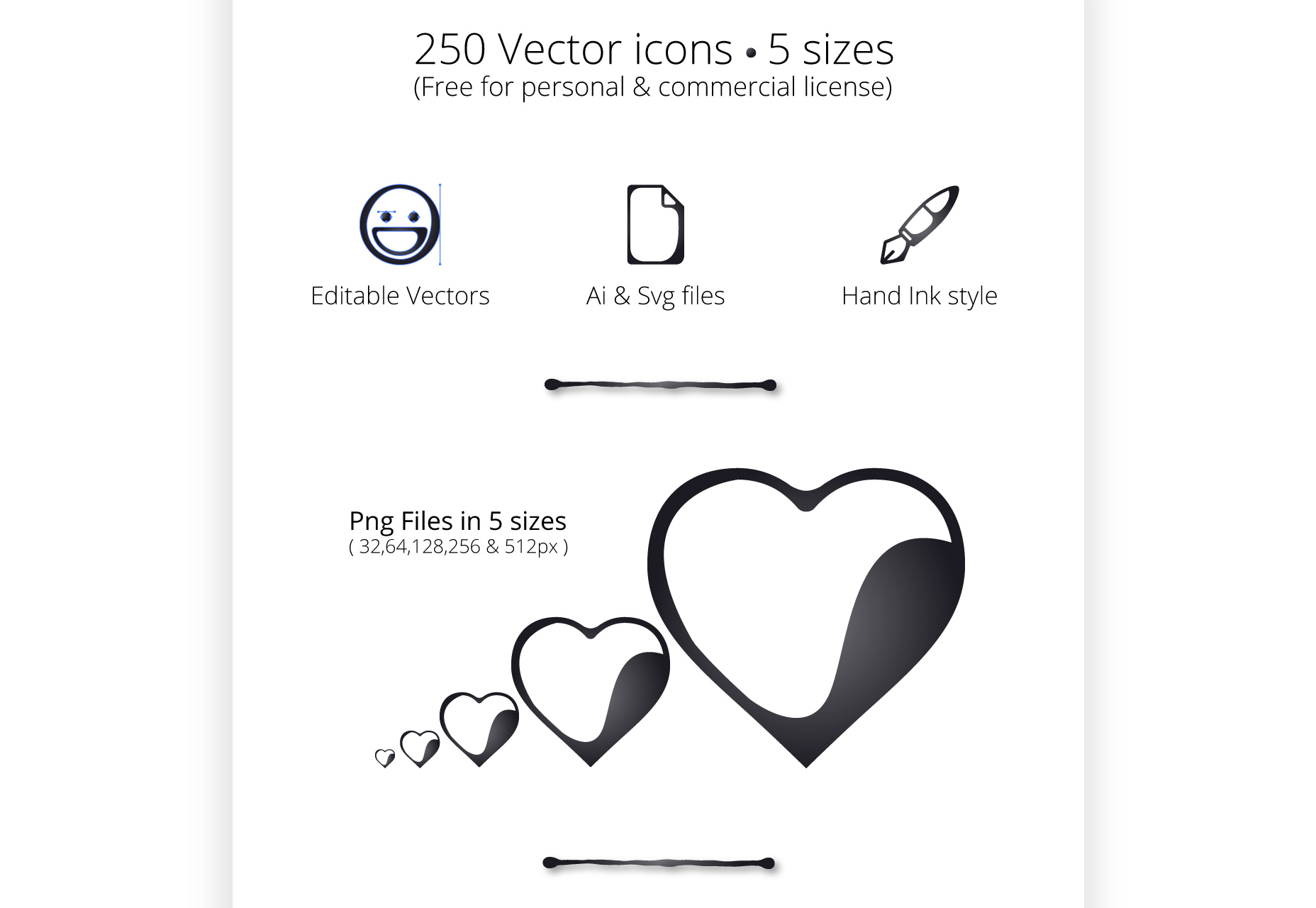 Inkallicons: Vector Ink Line Icons