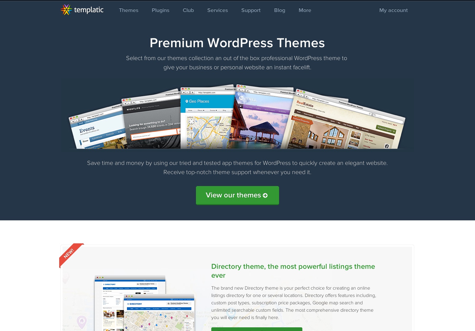 Temas premium de WordPress | Templatic - Temas de la aplicación | Temas del directorio