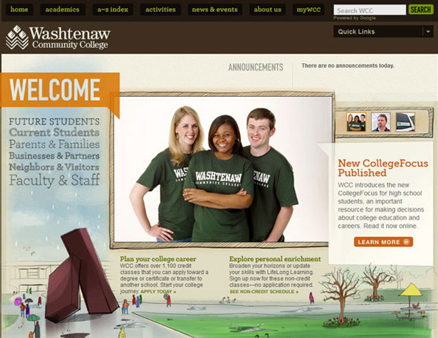 Washtenaw Community College website